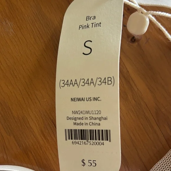 Neiwai Essentials Bandeau Bra NWT Size S - Picture 2 of 9